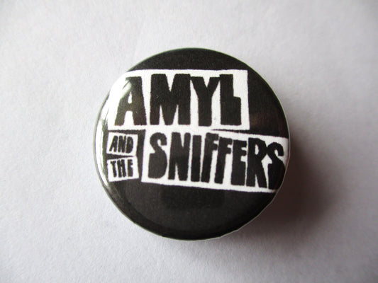 AMYL & THE SNIFFERS punk badge