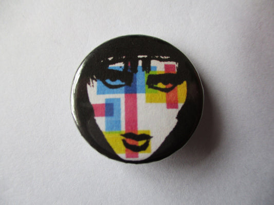 SIOUXSIE goth punk badge