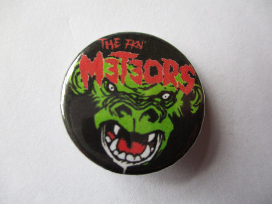 THE METEORS psychobilly punk badge
