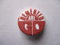 DEMENTED ARE GO psychobilly punk badge (red)