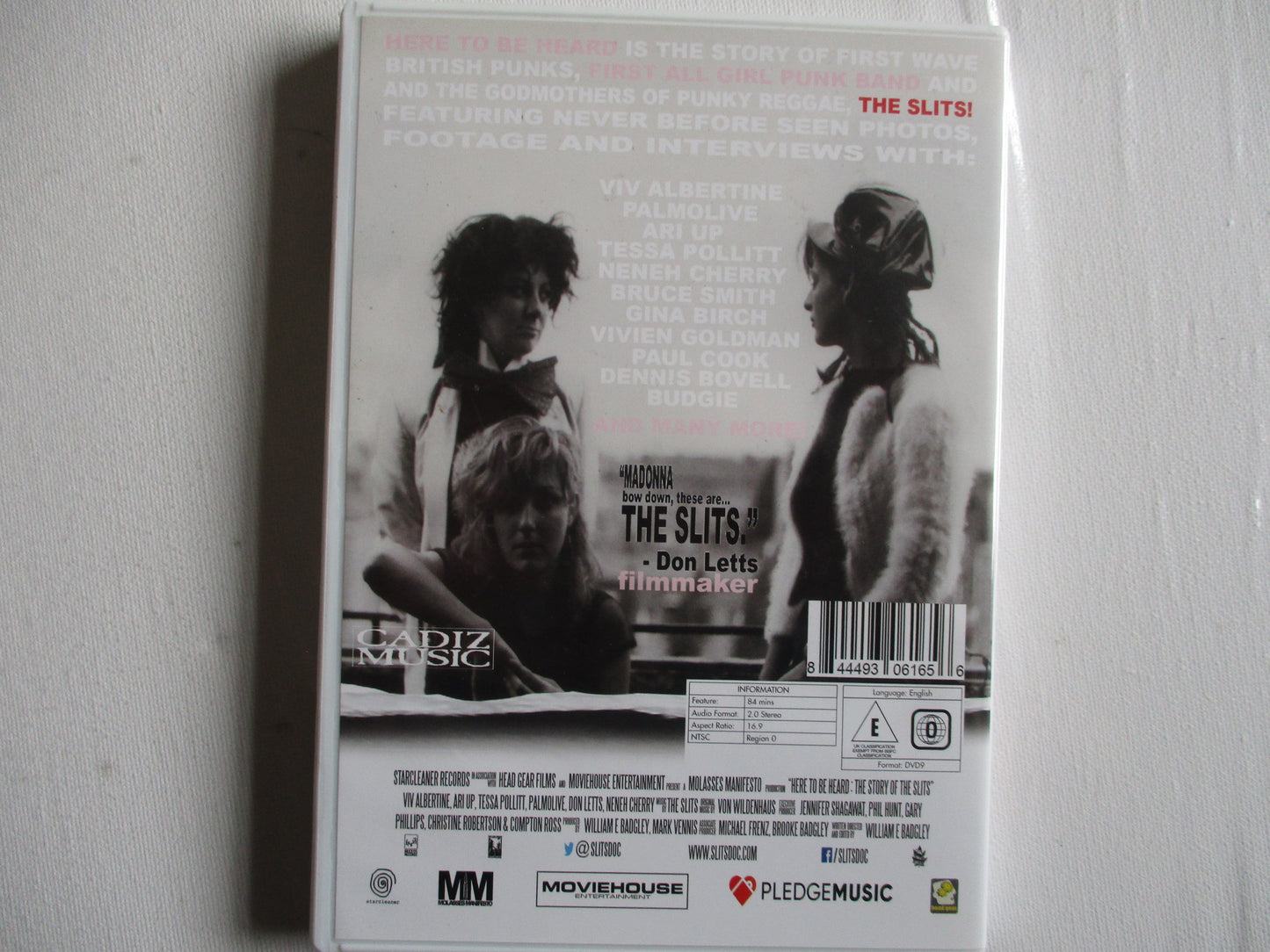 THE SLITS here to be heard DVD