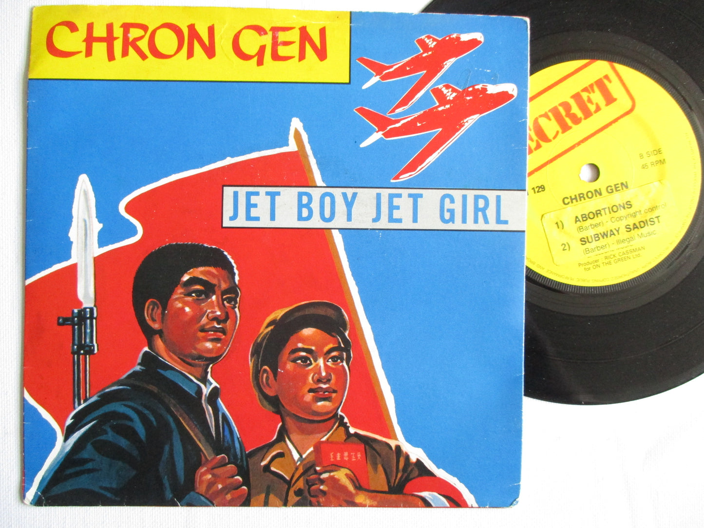 CHRON GEN jet boy jet girl 7" VG VG (stickered label)