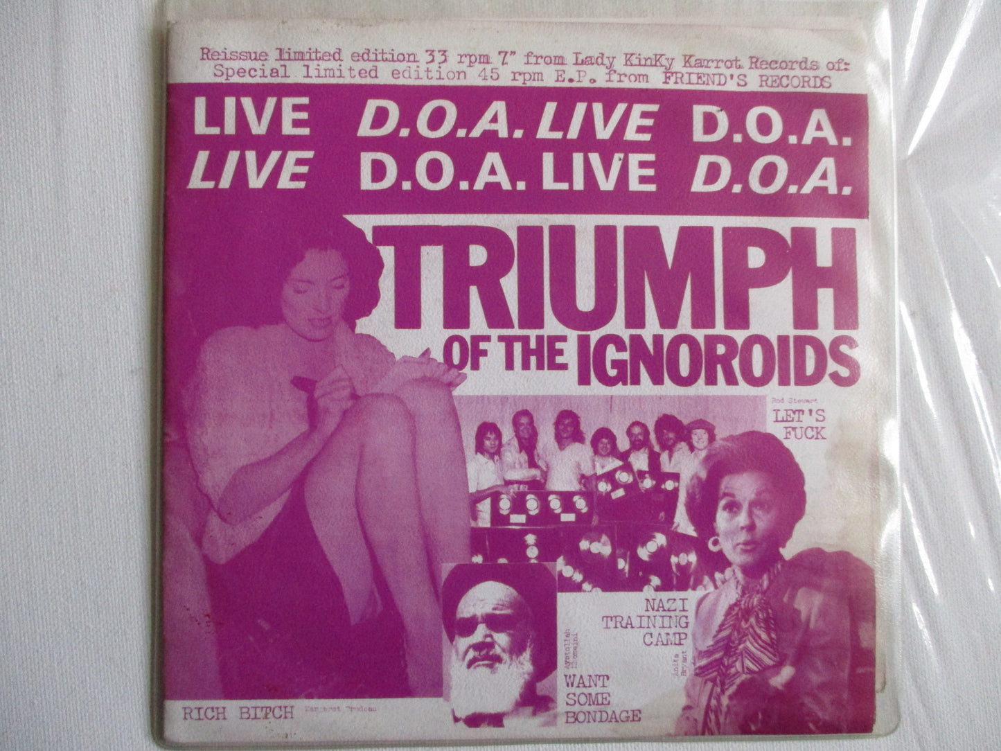 DOA triumph of the ignoroids 7" G EX