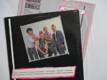 ABRASIVE WHEELS black leather girl LP G F+
