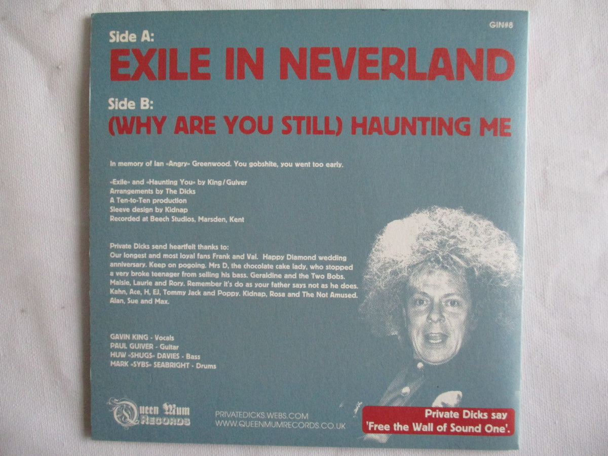 PRIVATE DICKS exile in neverland 7" *