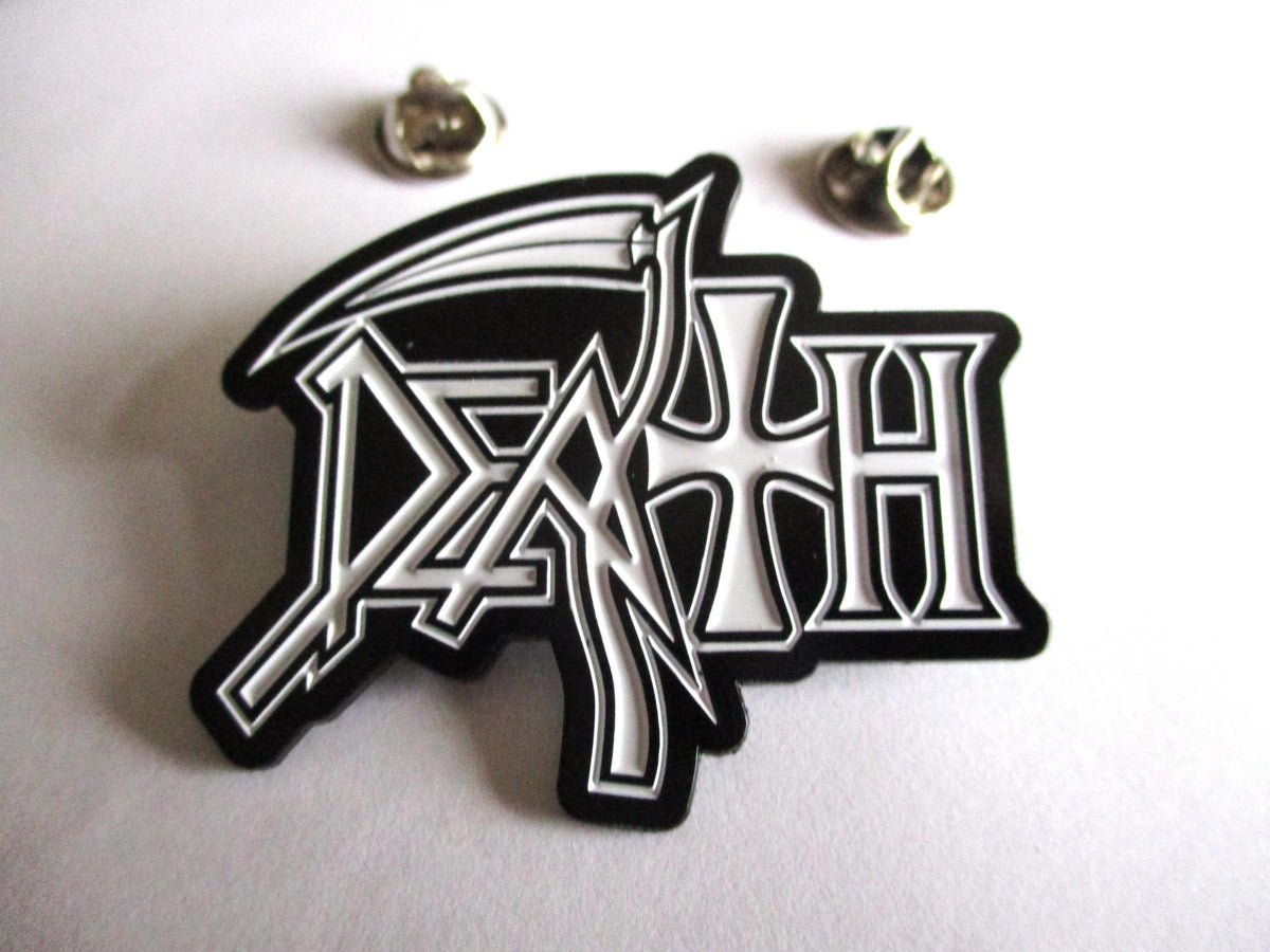 DEATH metal badge . XL size . Death , Thrash Metal