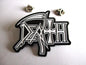 DEATH metal badge . XL size . Death , Thrash Metal