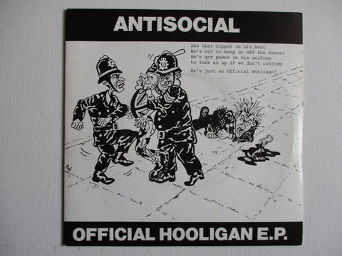 ANTISOCIAL official hooligan 7" VG+ EX