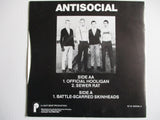 ANTISOCIAL official hooligan 7" VG+ EX