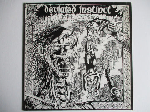 DEVIATED INSTINCT rock n roll conformity LP G+ EX