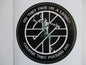 CRASS large PUNK VINYL STICKER owe us a living