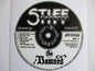 THE DAMNED large PUNK VINYL STICKER stiff label