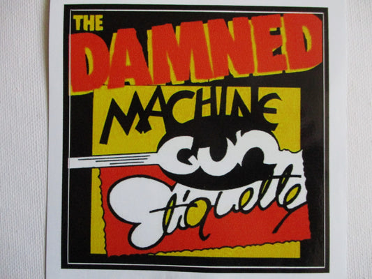 THE DAMNED mge large PUNK VINYL STICKER