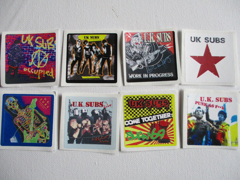 UK SUBS small sticker set No.1