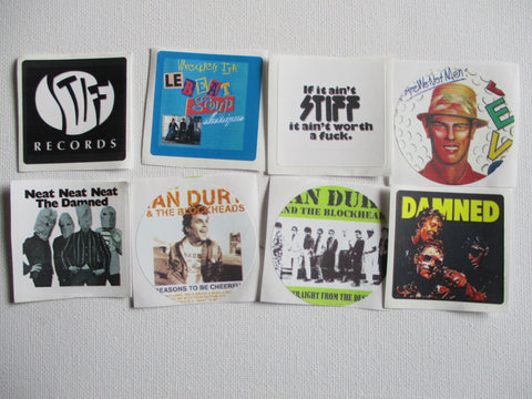 STIFF RECS etc small sticker set - one only