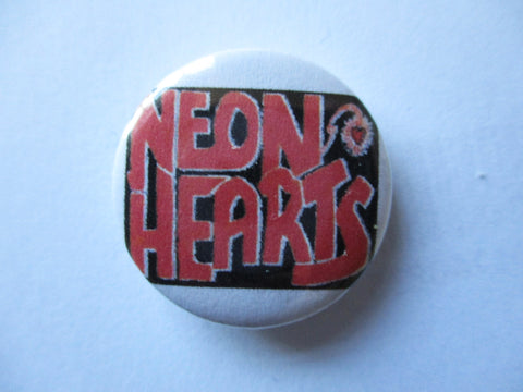 NEON HEARTS punk badge
