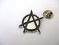 ANARCHY PUNK METAL BADGE (silver)