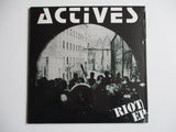 THE ACTIVES wait & see/riot LP usa repro + inner