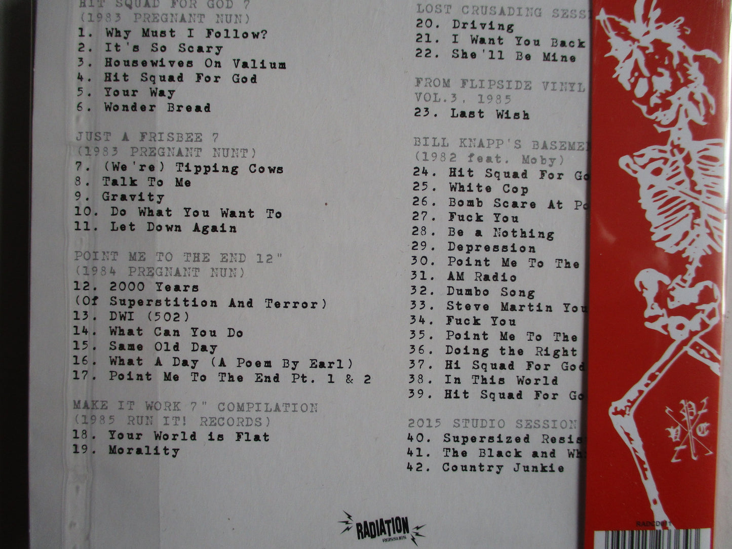 VATICAN COMMANDOS discography 1983-2015 CD digipak