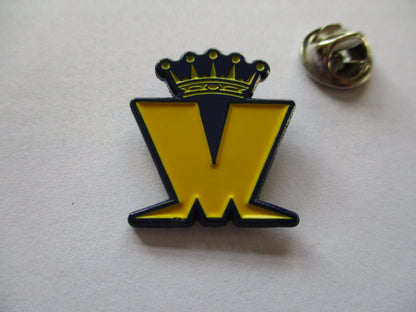 MADNESS crown logo SKA METAL BADGE dk blue