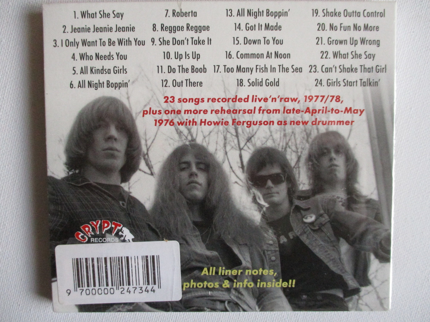 THE REAL KIDS we don't mind if you dance CD digipak