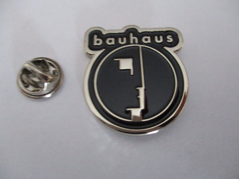 BAUHAUS POST PUNK METAL BADGE