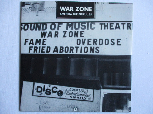 WAR ZONE amerika the pitiful 7" VG EX SOLD