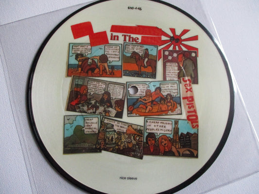 SEX PISTOLS holidays in the sun 7" PIC DISC french repro