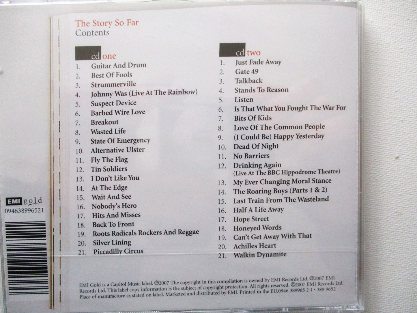 STIFF LITTLE FINGERS the story so far 2CD