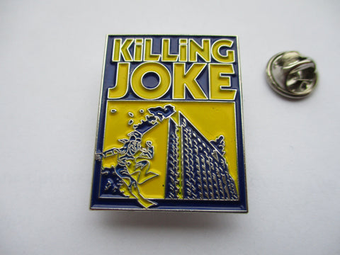 KILLING JOKE post punk METAL BADGE (blue)
