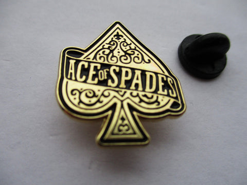 MOTORHEAD ace of spades METAL BADGE (gold)