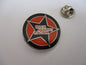 ROCK AGAINST RACISM PUNK METAL BADGE (orange)