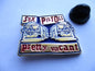 SEX PISTOLS pretty vacant punk metal badge (gold)