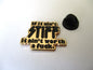 STIFF RECORDS punk metal badge (gold)