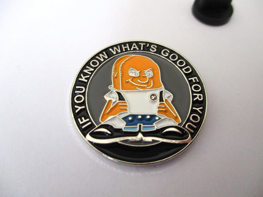 WEETABIX SKIN oi! punk metal badge enamel pin