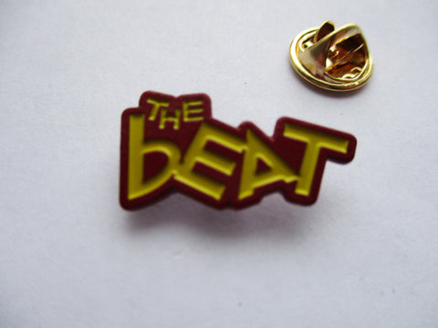 THE BEAT red/yellow SKA METAL BADGE