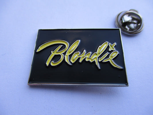 BLONDIE new wave PUNK METAL BADGE