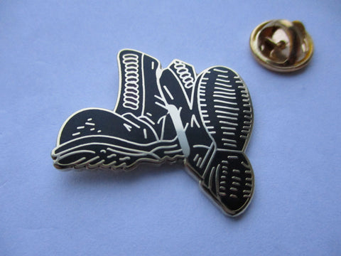 Oi! Skinhead metal badge enamel pin badge oi oi! Garry Bushell Cock Sparrer The Business Last Resort 4Skins