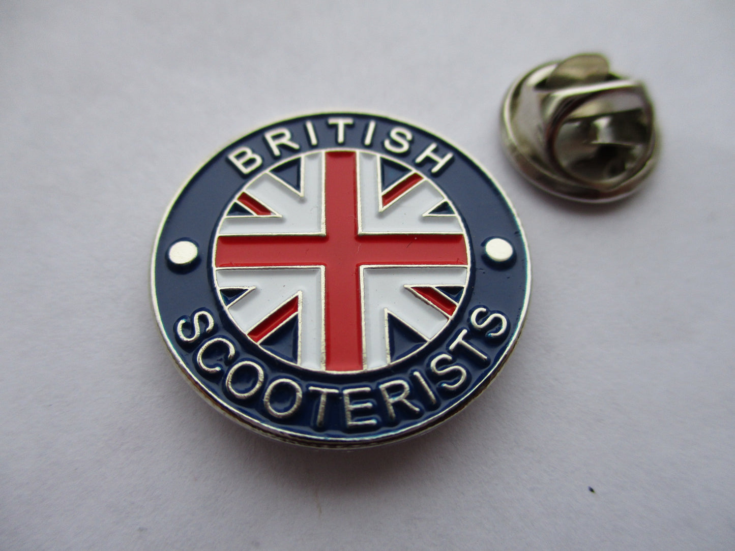 BRITISH SCOOTERISTS mod METAL BADGE