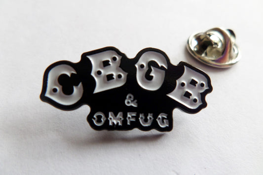 CBGBs shaped PUNK METAL BADGE last one