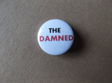 THE DAMNED black/red logo punk badge - Savage Amusement