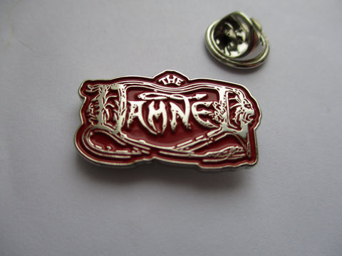 THE DAMNED black album PUNK METAL BADGE (red) 2 only