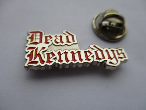 DEAD KENNEDYS red/silver logo PUNK METAL BADGE