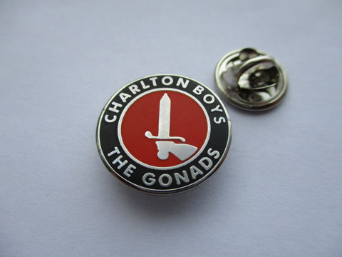 THE GONADS small oi! skinhead METAL BADGE