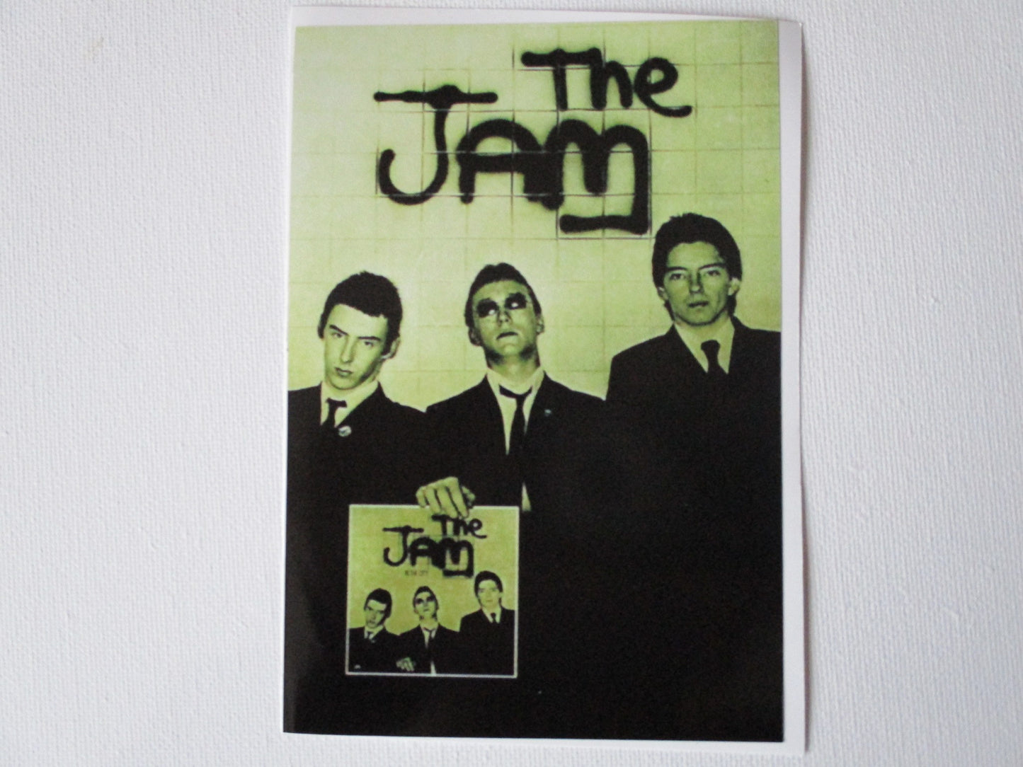THE JAM in the city large PUNK VINYL STICKER mod weller
