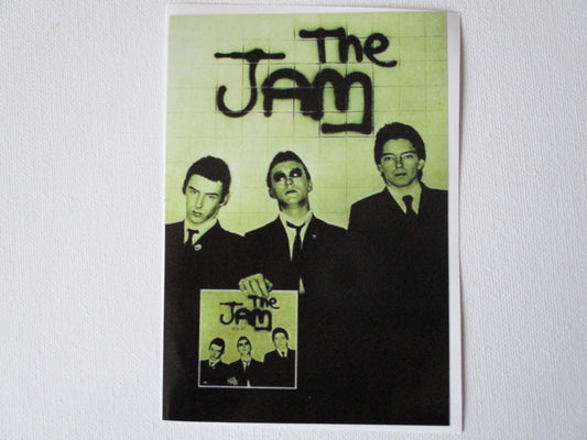 THE JAM in the city large PUNK VINYL STICKER mod weller