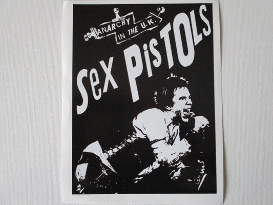 SEX PISTOLS large PUNK VINYL STICKER