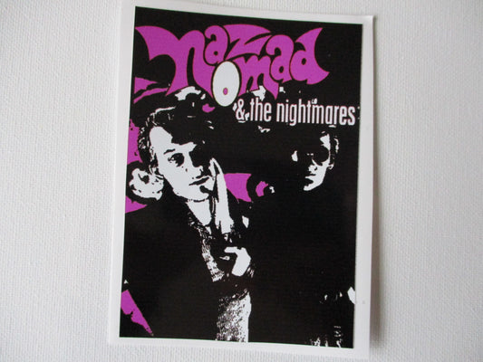 NAZ NOMAD & THE NIGHTMARES large PUNK VINYL STICKER the damned