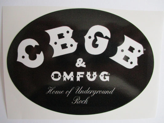 CBGBs PUNK VINYL STICKER