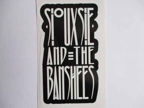 SIOUXSIE & THE BANSHEES large shaped PUNK VINYL STICKER